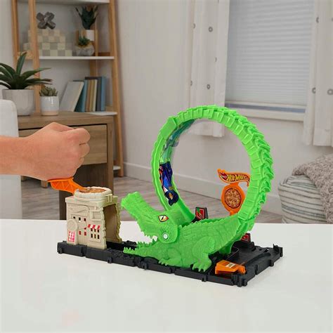 Hot Wheels Zestaw tor City Pętla krokodyla autko Babyboutik