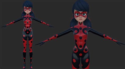 Miraculous Ladybug Model 3d New Suit By Mlbcat3d On Deviantart