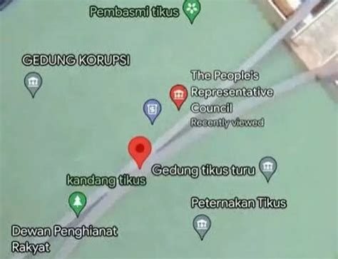 Di Google Maps Gedung Dpr Berubah Nama Kandang Dan Peternakan Tikus