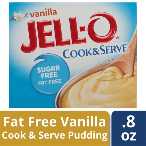 Jell O Instant Sugar Free Fat Free Vanilla Pudding And Pie Filling 0 8 Oz Box