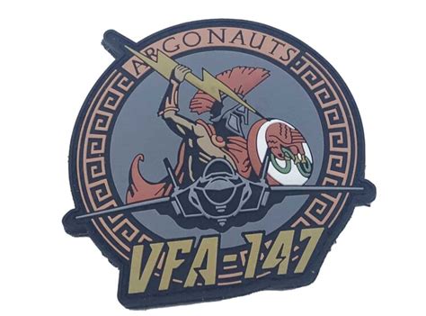 Vfa 147 Argonauts Pvc Shoulder Patch With Hook And Loop Squadron