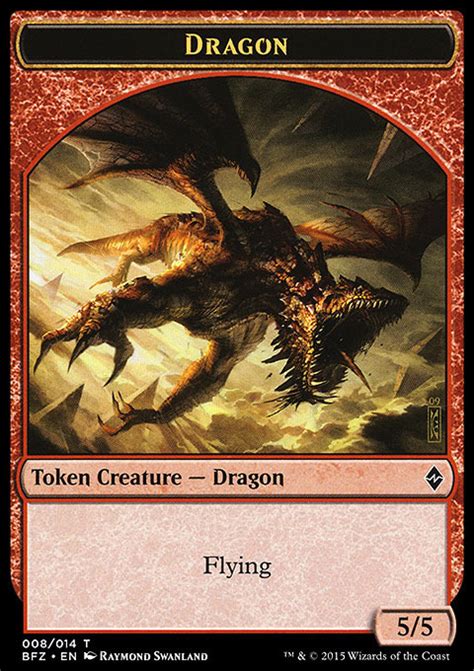 Token Dragon Dragon Token La Batalla Por Zendikar El Rincón De Magic