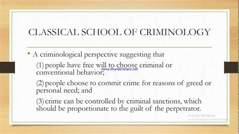 What Is Classical School Of Criminology Youtube