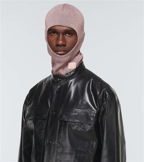 Wool Blend Ski Mask In Grey Acne Studios Mytheresa