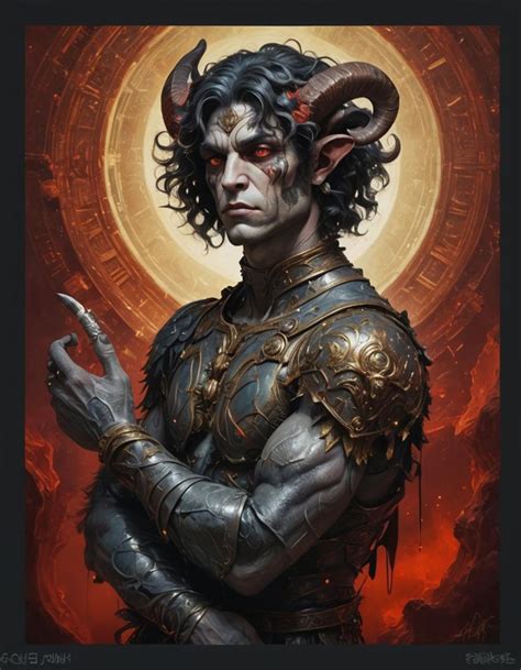 neofuturistic satyr ancient roman look technologically developed male ...