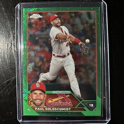 Paul Goldschmidt Topps Chrome Green Parallel Cardinals