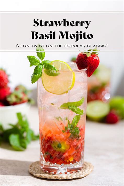 Strawberry Basil Mojito Recipe Strawberry Mojito Recipe Strawberry