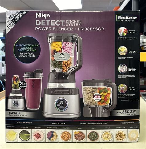 Ninja Detect Power Blender Processor Kitchen System Tb Silver