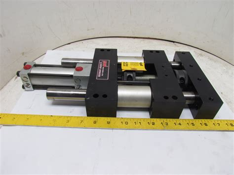 Phd Rs082x2 D Pneumatic Linear Slide Cylinder 2 Travel Ebay