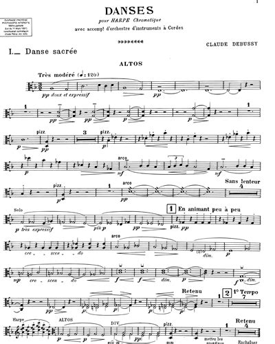 Danses Sacrée Et Profane Viola Sheet Music By Claude Debussy Nkoda