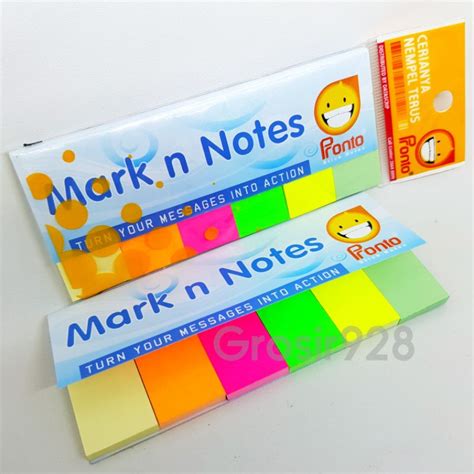 Jual Post It Sticky Notes Mark N Notes Pronto 6 Warna Shopee Indonesia