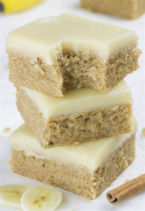 Banana Bread Blondies A Blondie Bar Recipe With Brown Butter Frosting