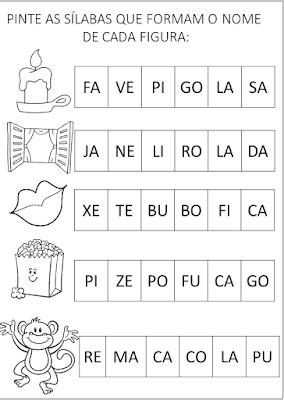 Formar Palavras Silabas Para Imprimir Dani Educar