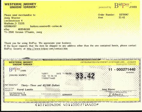 Fotograf: Money Order within Blank Money Order Template | Templates ...