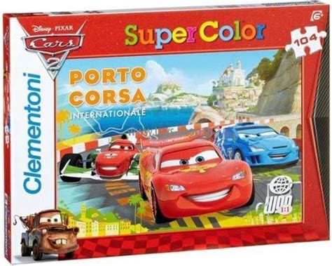 Clementoni Puzzel Cars 2 104 Stukjes Porto Corsa Bol