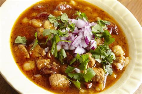 Homemade Pork And Hominy Stew Pozole Recipe