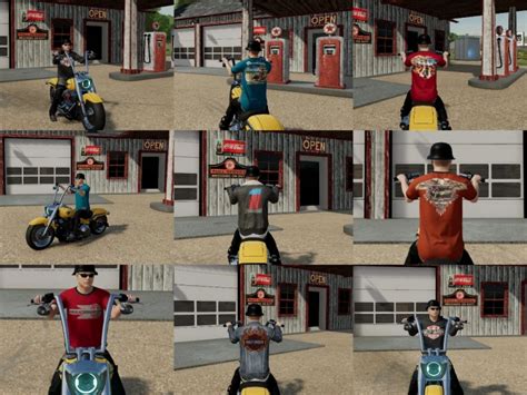 Mod Network Harley Themed Clothing Pack V Fs Mods