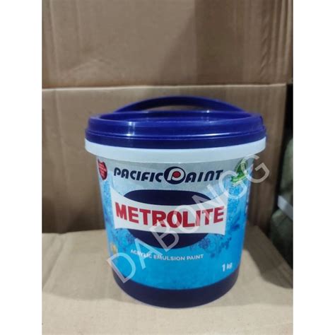 Jual Cat Tembok Metrolite 1kg Warna Putih Kebiruan Cet Tembok