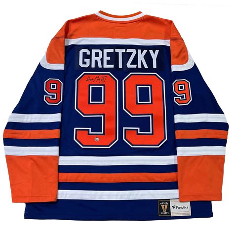 Wayne Gretzky Autographed Edmonton Oilers Fanatics Heritage Jersey Nhl Auctions