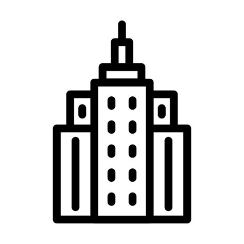 Empire State Building Icon Design Vector Art At Vecteezy