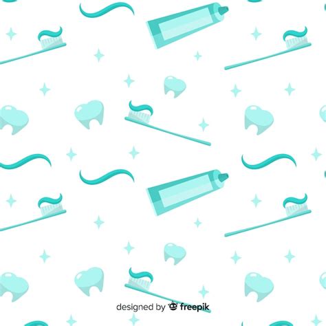 Free Vector Flat Dentist Pattern