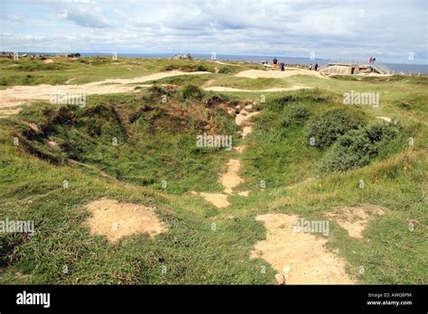 A Single Bomb Crater At Pointe Du Hoc Normandy Bomb Craters Up To 4m