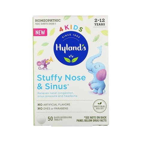 Hylands 4 Kids Stuffy Nose And Sinus Cold And Allergy Medicine For