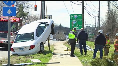 Vehicle Hits Enfield Utility Pole Causes Power Lines To Fall Youtube