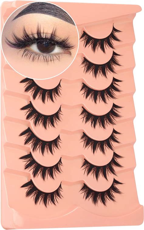 Amazon False Eyelashes Manga Lashes Anime Wispy Lashes Cat Eye