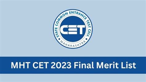 MHT CET 2023 Final Merit List Released For BE BTech Here S Direct