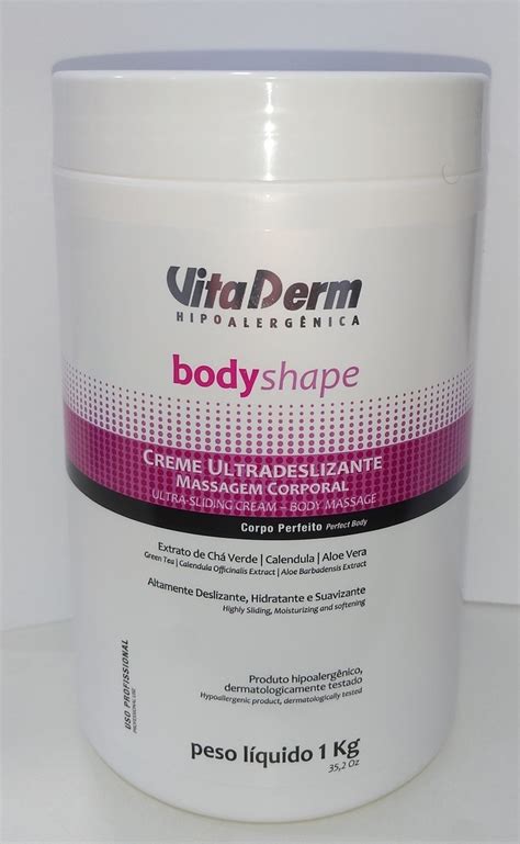 Creme Ultradeslizante Para Massagem Corporal 1 Kg Vita Derm