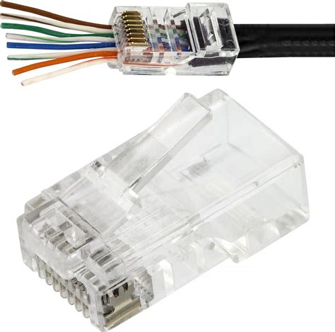 ALANTEC WTYK MODULARNY RJ45 8P8C KAT 5E NIEEKRANOWANY UTP DRUT