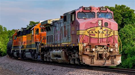 Bnsf 636 Leading The South Local 61920 Youtube