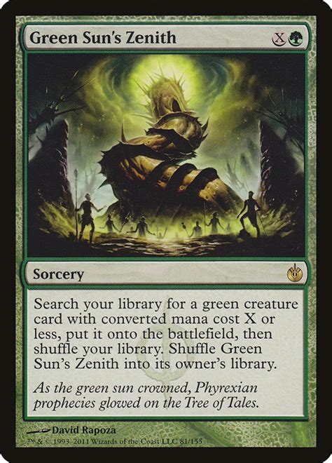 Green Suns Zenith Mirrodin Besieged Mtg Print