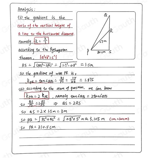 Solved Ii Kecerunan Dawai Pr The Diagram Shows Two Wires Pq And Pr