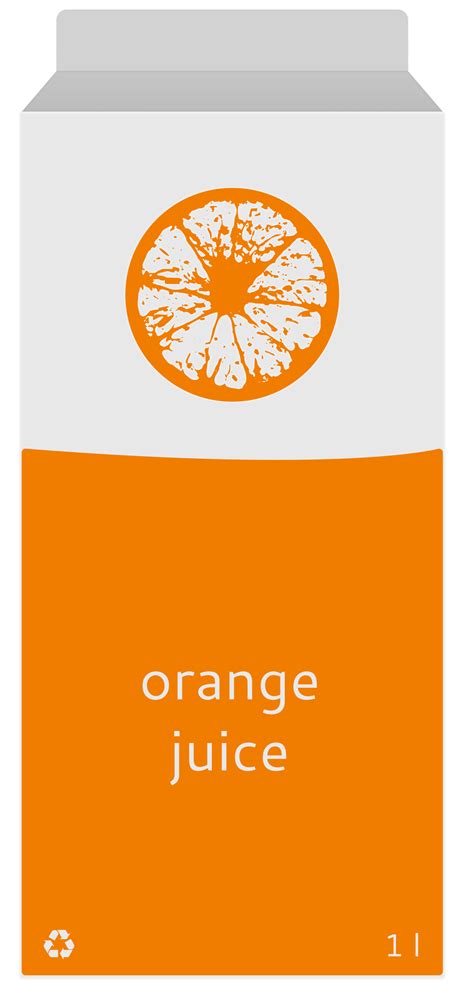 Clipart - Orange juice carton