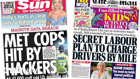 Newspaper Headlines Met Staff Data Breach And Dorries Quits As Mp The Isnn