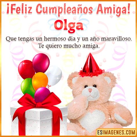 ºº Feliz Cumpleaños Olga 26 Tarjetas y