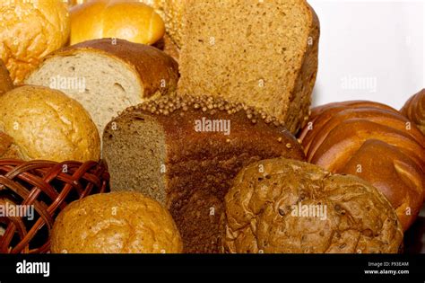 Assortment Of Baked Bread Stock Photo Alamy