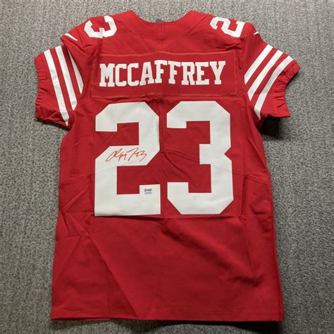 Nfl 49ers Christian Mccaffrey Signed Authentic Jersey The Official