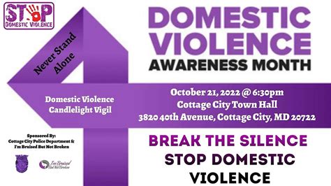 Domestic Violence Candlelight Vigil Remembering Those That We Lost