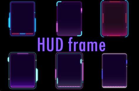 abstract hud frame display graphic  notjungcg creative fabrica