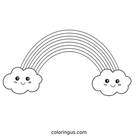 Rainbow Coloring Pages Free Printable Pdf