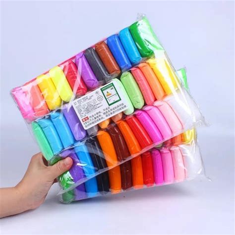 Jual 12in1 Clay Polymer Super Light Rainbow Clay Warna Mainan Lilin