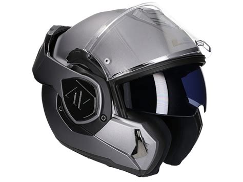 LS2 Klapphelm FF906 ADVANT SOLID MATT TITANIUM Motorradhelm Aus KPA