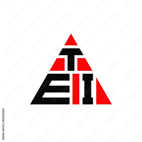 Tei Triangle Letter Logo Design With Triangle Shape Tei Triangle Logo