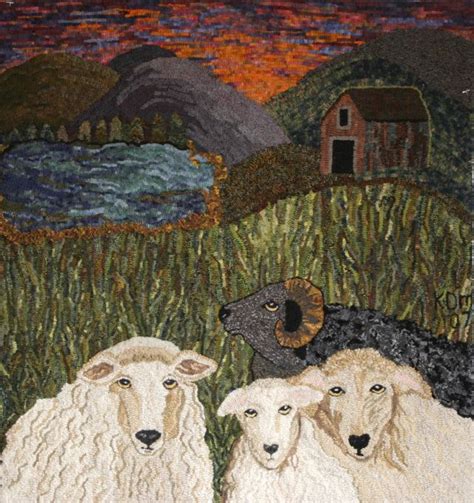 Heres Looking At Ewe Rug Hooking Designs Rug Hooking Patterns Sheep