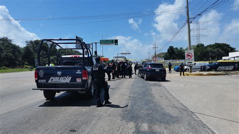 Persecución y balacera en el Bulevar Playa del Carmen