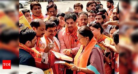 Vasundhara Raje Cm Vasundhara Raje Launches Book On Govts Welfare