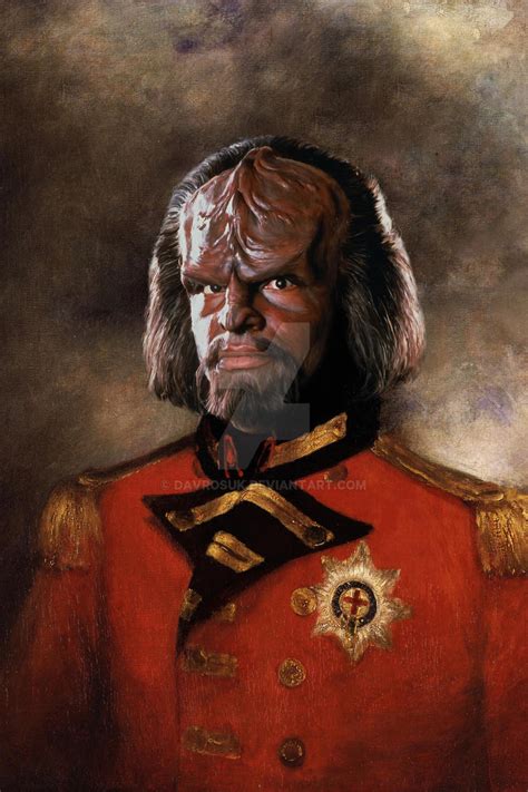 Worf / Michael Dorn replaced head oil painting by davrosuk on DeviantArt